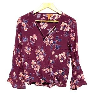 🦋Women’s Chelsea & Violet Floral Blouse Top Sz S